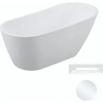 Vana Besco Akrylátová volně stojící vana Melody 150x80 (170x80) Barva: Bílá, Rozměry (cm): 150x80, Typ a barva výpustě: Click-Clack s přepadem, bílá