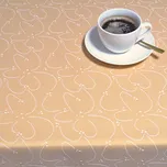 Ubrus Gastro Klasik 666 zlatý 120x180 Vypalovaná vlnka