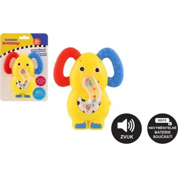 Chrastítko, kousátko Slon, na baterie