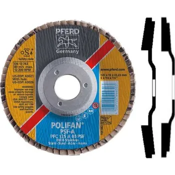 Brusný kotouč Pferd PFC 180 Z 60 PSF Lamelový brusný kotouč. PSF ZIRKON