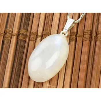 Přívěsek Měsíční kámen přívěsek Ag 925/100 úchyt (3,5g)