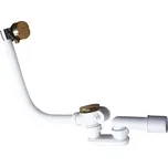 Slezák - RAV Sifon vanový s napouštěním přes přepad a automatickým otvíráním - velká zátka - NP0002/570Z, Zlatá lesk