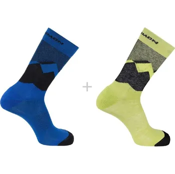 Ponožky Salomon Outline crew 2pack blue M 22/23