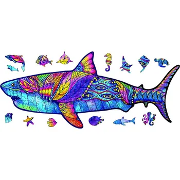 3D puzzle Dřevěné puzzle Shark/M