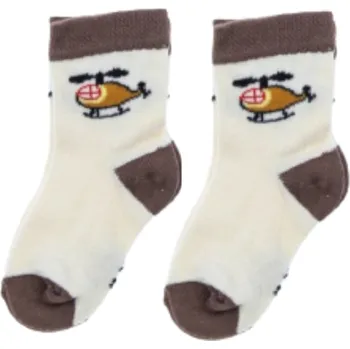 Dětské ponožky béžové Helicopter 0-6 m