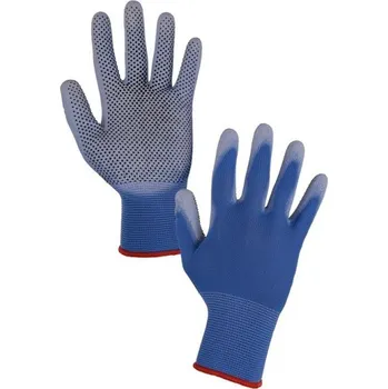 Pracovní rukavice CANIS SAFETY CXS BRITA DOTS rukavice máčené v PU s PVC terčíky vel.10+11 344005040011