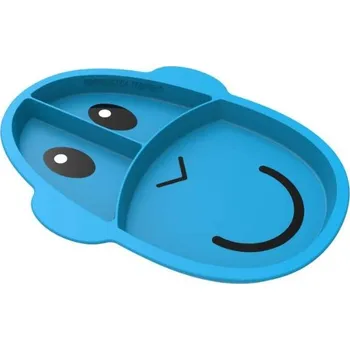 dětská jídelní sada MATCHSTICK MONKEY Dělený talíř Blue