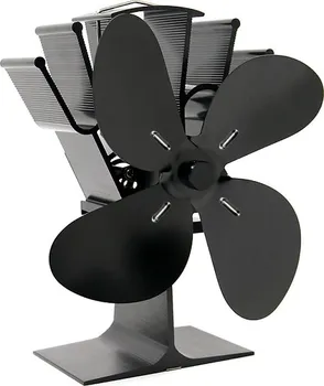 HS Flamingo HSF17-267 ventilátor na kamna čtyřlopatkový černý