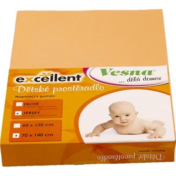 Prostěradlo Prostěradlo JERSEY EXCELLENT dětské lososové 60x120 cm