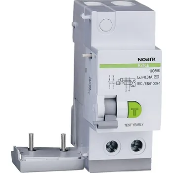 Proudový chránič Noark 100588 Ex9LE 300mA 2P 40A Chráničový modul pro Ex9B, 2pól, In=40A, IDn=300mA (Ex9LE 300mA 2P 40A)