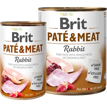 Krmivo pro psa Brit Paté & Meat Rabbit 800 g