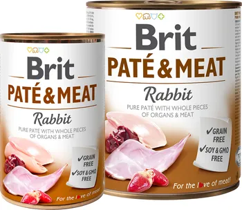 Krmivo pro psa Brit Paté & Meat Rabbit 800 g