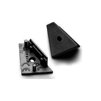 LED lišta Wireli Sada koncovek k profilu CORNER14 s otvorem / Pár Stříbrná