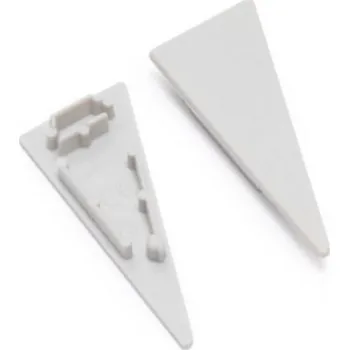 LED páska Wireli Sada koncovek k profilu WALLE12 rovná / Pár Bílá