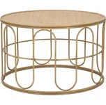 Přírodní kulatý konferenční stolek Mauro Ferretti Salbi, 80x50 cm