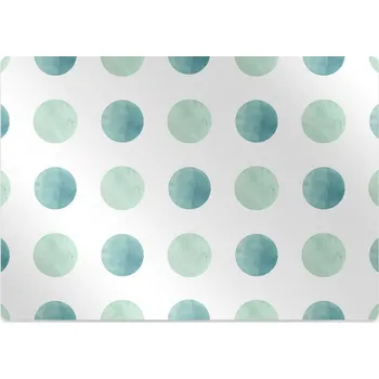 Podložka pod nábytek Ochranná podložka pod židli zelené tečky
