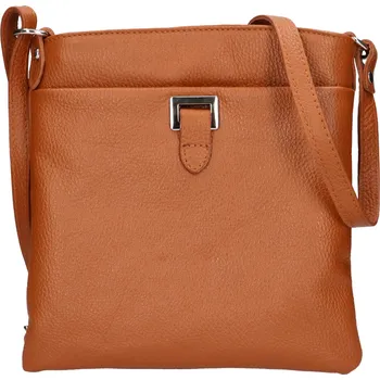 Kabelka Dámská kožená crossbody kabelka Italia Gotta - koňak