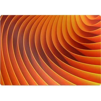 Podložka pod nábytek Podložka pod kancelářskou židli oranžové vlny