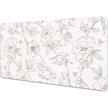 Stolní podložka Pracovní podložka na stůl Načrtnuté květiny