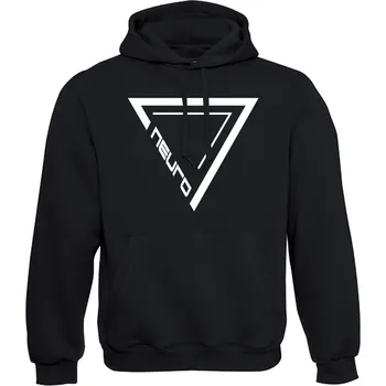 Pánská mikina DNBMARKET.CZ Pánská mikina s kapucí |D&B + NEURO| TriangleInTriangle Velikost: L, Barva: Černá - Design 2