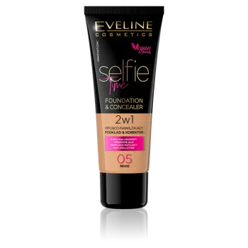 Přípravek na tvář Eveline Cosmetics Selfie Time make-up beige 05, 30 ml