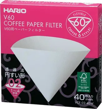 Filtr do kávovaru Hario V60-02 bělené
