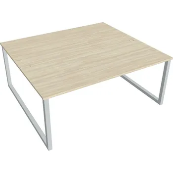 Kancelářský vozík HOBIS kancelářský stůl zdvojený - USD O 1800, akát + doprava zdarma