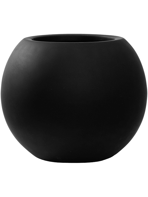 Moderní květináč Fiberstone Beth S Matt Black 31x25cm