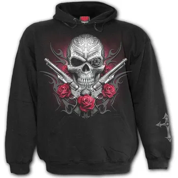 Pánská mikina mikina s kapucí pánské - DEATH PISTOL - SPIRAL - D080M451