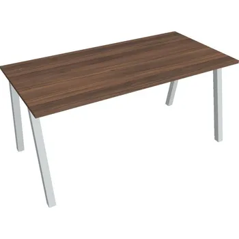 Kancelářský vozík HOBIS kancelářský stůl rovný - US A 1600, ořech + doprava zdarma