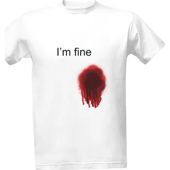 Tričko s potiskem Je mi fajn pánské