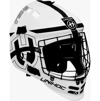 Florbalová maska Unihoc Shield juniorská brankařská maska JR - bílá + DÁREK + Doprava ZDARMA