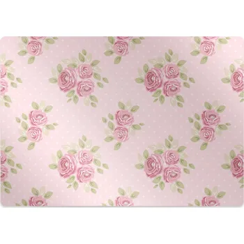 Podložka pod nábytek Podložka pod kancelářskou židli růžová kytice