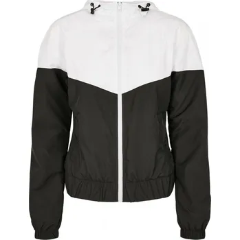 Dámská větrovka Dámská jarní/podzimní bunda Urban Classics Ladies Arrow Windbreaker - bílá,černá M