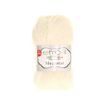 Příze Megastar Etrofil 70187 krémově bílá
