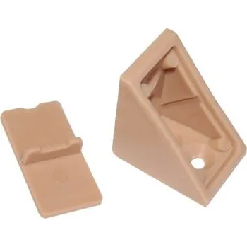 Nábytkové kování Interex Spojovací úhelník PVC malý - dub