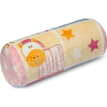 Polštář Válec Micro - dětský motiv průměr 15 x 35 cm růžový patchwork