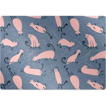 Podložka pod nábytek Ochranná podložka pod židli kočky karikatura