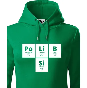 Dámská mikina Dámská mikina s potiskem PoLiB Si, Barva Zelená, Velikost XL, Canvas Dámská mikina Bezvatriko.cz 1