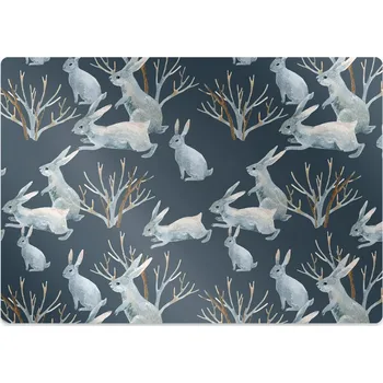 Podložka pod nábytek Podložka pod kancelářskou židli bílí králíci