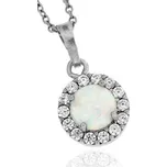 Zlatnictví U Kostela Stříbrný opálový přívěsek 859 670190666