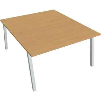 Kancelářský vozík HOBIS kancelářský stůl zdvojený - USD A 1400, buk + doprava zdarma