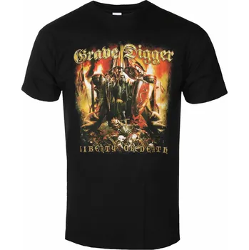 Tričko metal pánské Grave Digger - LIBERTY OR DEATH - PLASTIC HEAD - PH12020 - S