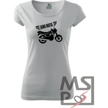 Dámské tričko Dámské Triko s moto motivem 189 Jawa mafia