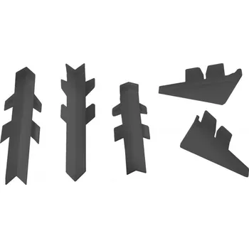 Kuchyňská pracovní deska Pfleiderer Sada koncovek na těsnící lištu PFLIEDERER / antracit