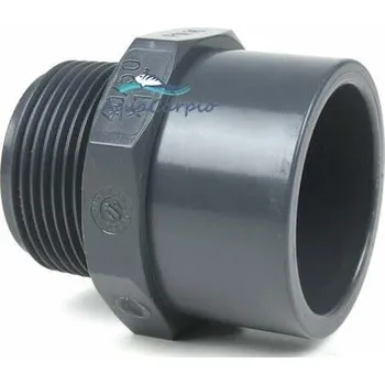 Přechodový nipl 40 mm lepení x vnější závit 1 1/4"