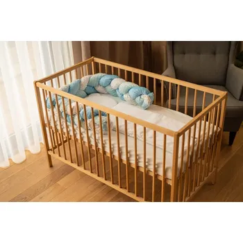 Dětsný nábytek MSM Mantinel do postýlky - modrý-bílý - vzor 6 Délka mantinelu: 180 cm