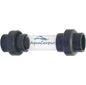 Trubka kontrolní průhledná se šroubením 50 mm 50 mm | lepení x lepení