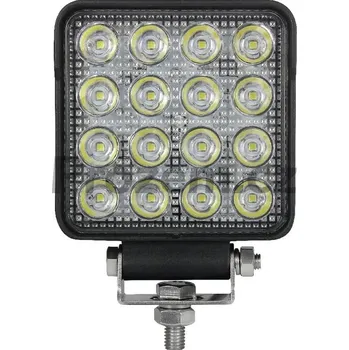 Pracovní světlo Pracovní světlo LED čtvercové bodové 25 W, 3040 Lumen, 12V/24V, 108x108 mm čtvercový LED pracovní světlomet na traktor, lesní a stavební techniku