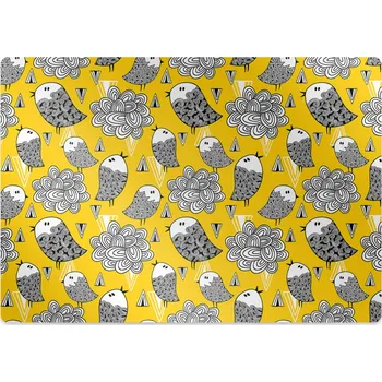 Podložka pod nábytek Podložka pod židli doodle ptáci